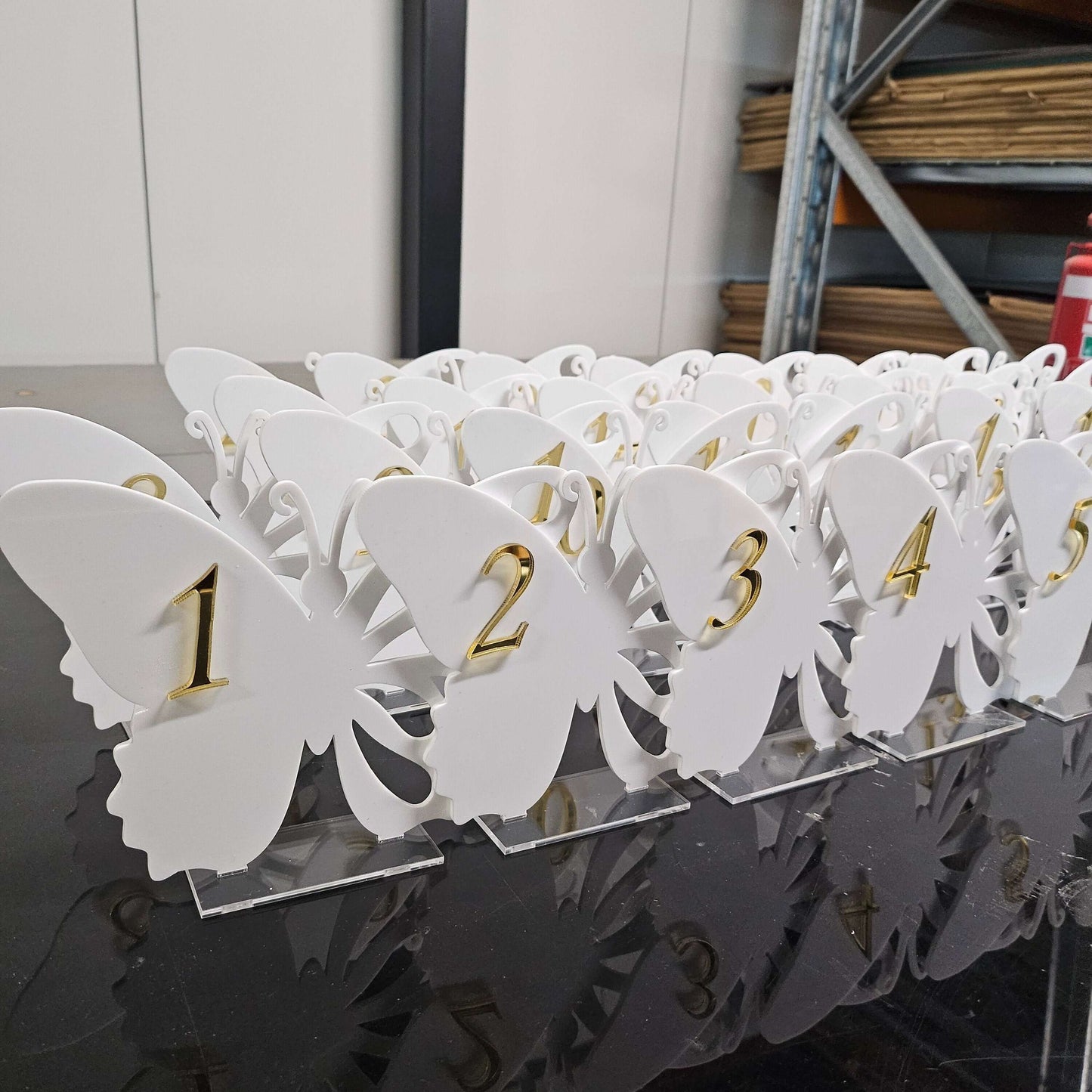 Butterfly Table Numbers FAME-ily Art