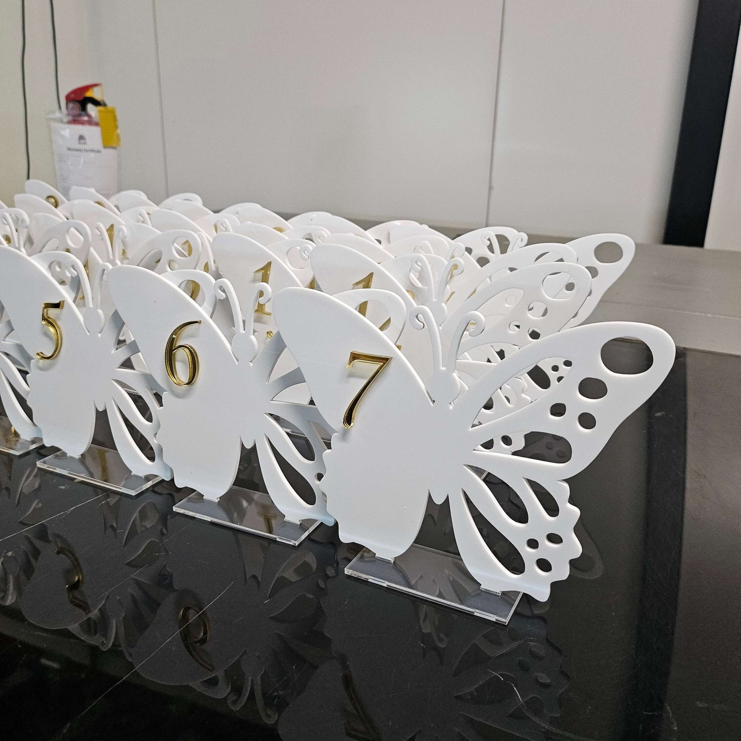 Butterfly Table Numbers FAME-ily Art