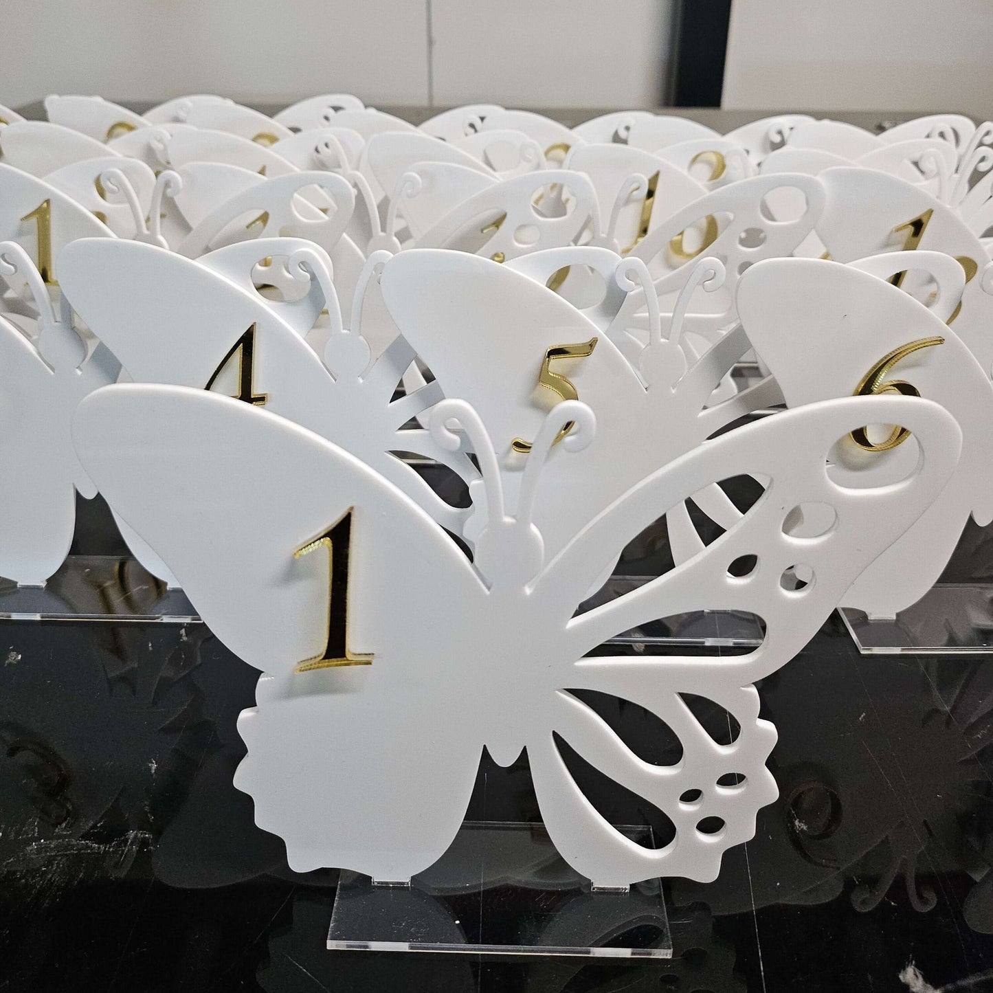 Butterfly Table Numbers FAME-ily Art