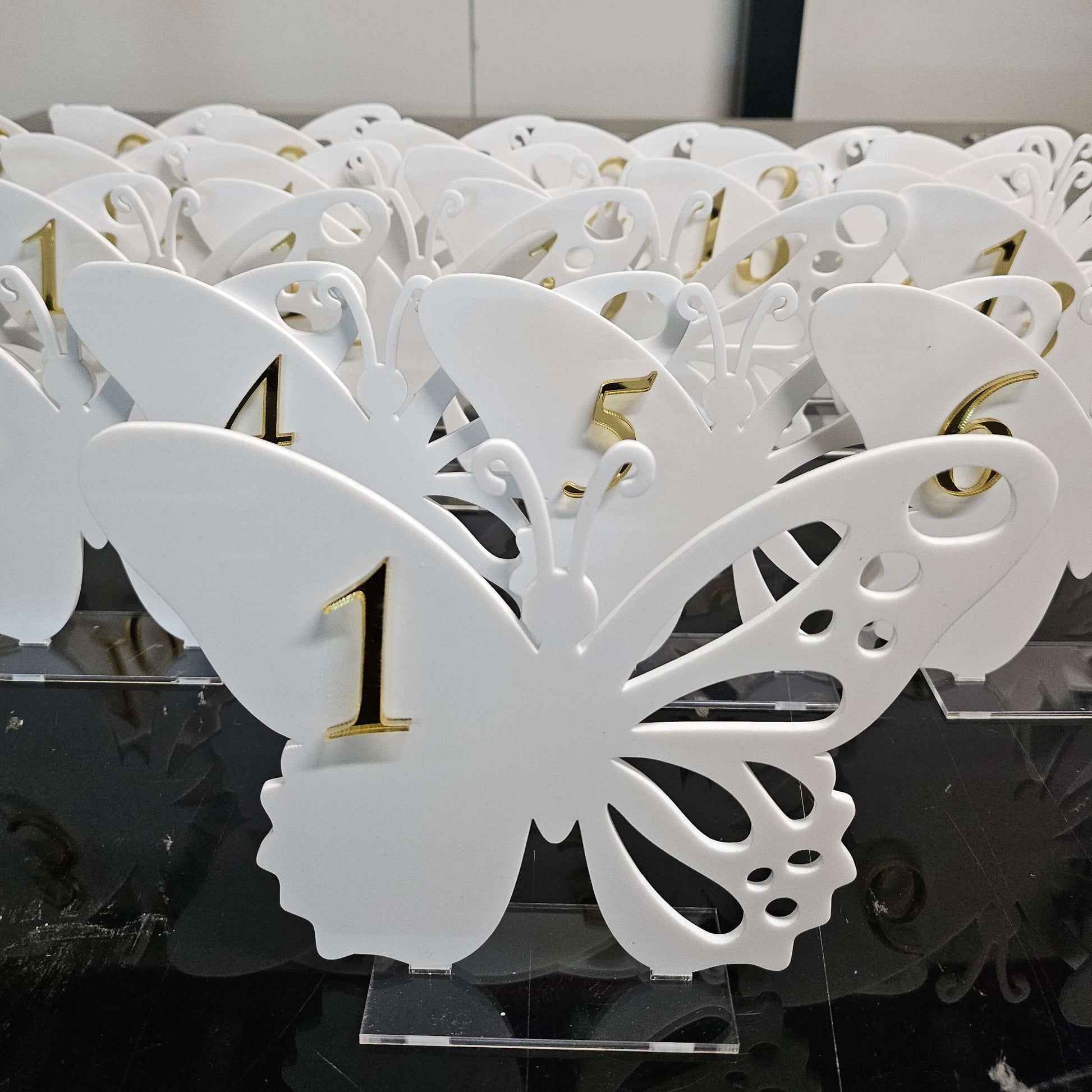 Butterfly Table Numbers FAME-ily Art