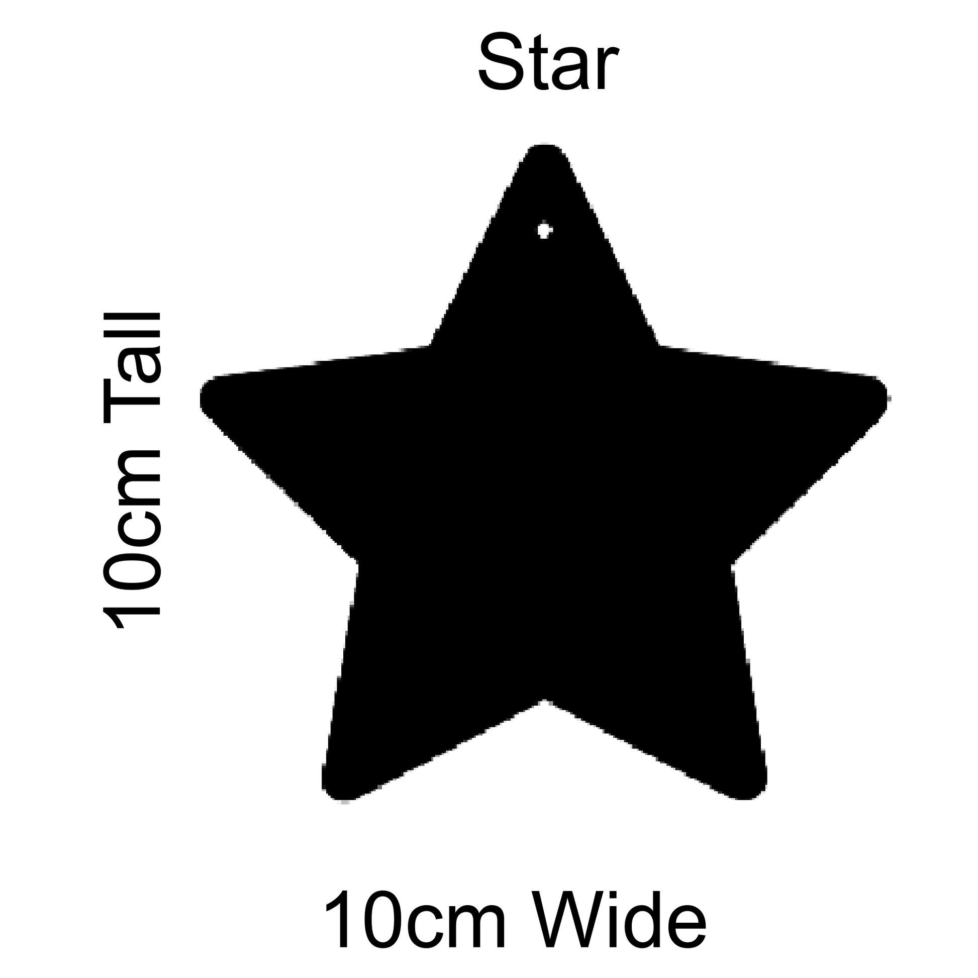 Wholesale Craft Blanks - Christmas Star FAME-ily Art
