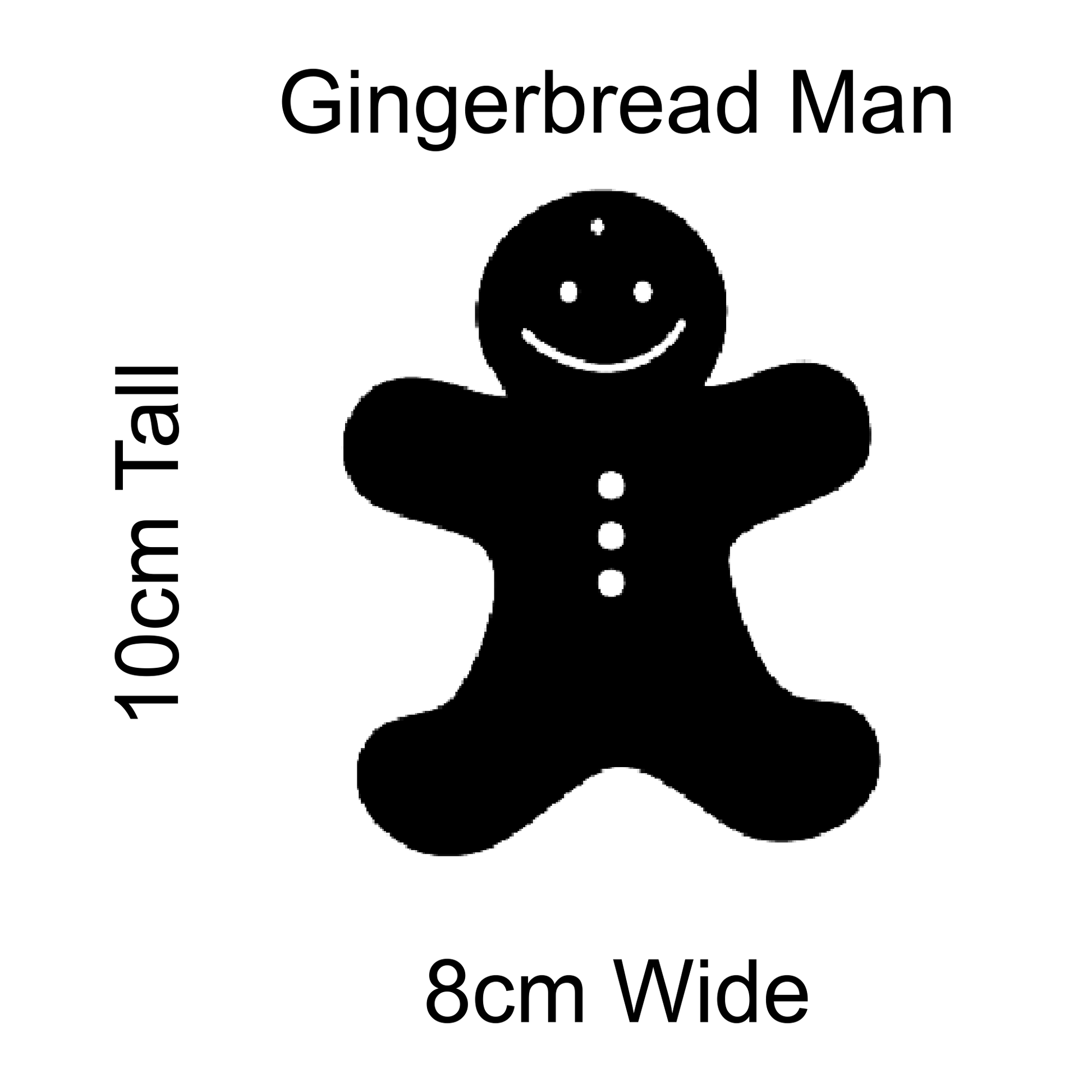 Wholesale Craft Blanks - Christmas Gingerbread Man FAME-ily Art