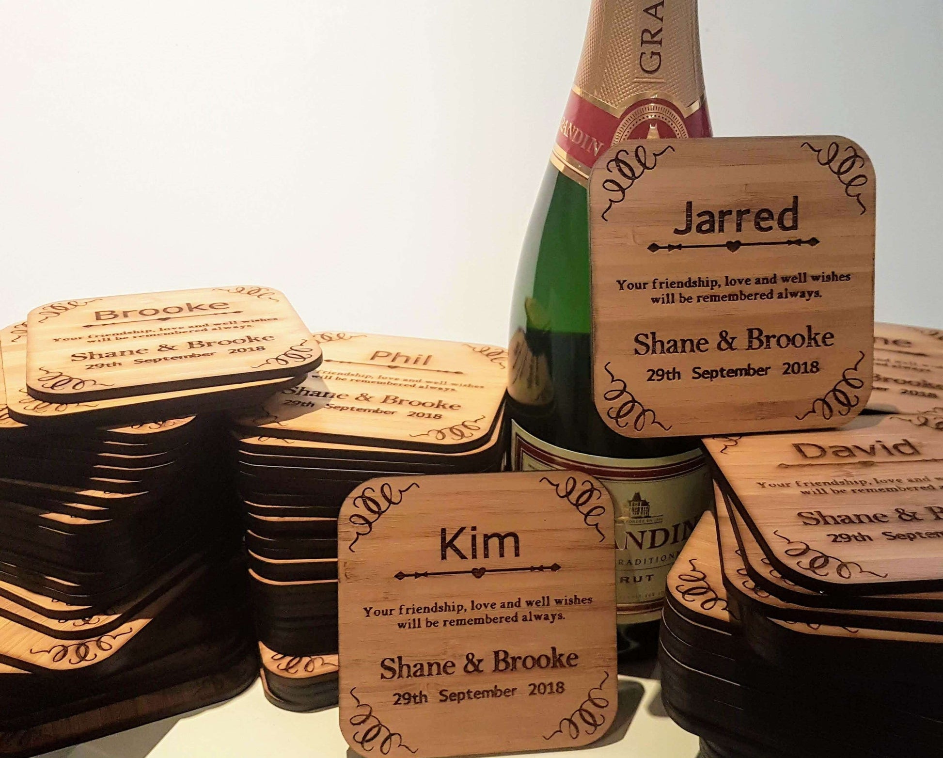 Personalised Engraved Coasters FAME-ily Art