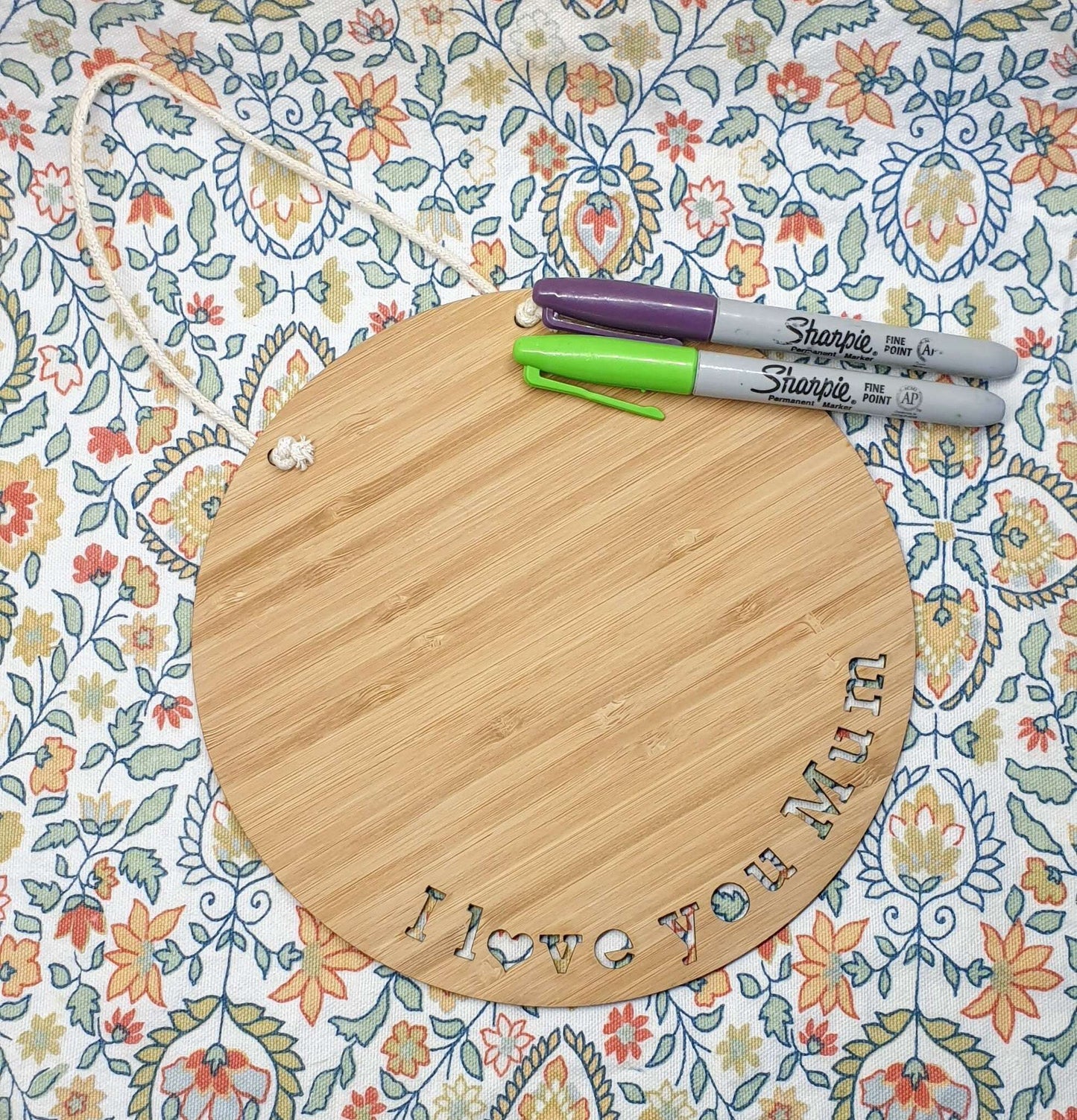 Love You Plaque with Keyring FAME-ily Art