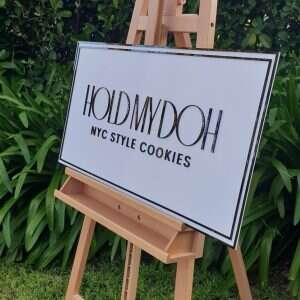 Rectangle Business Signage - Bamboo FAME-ily Art