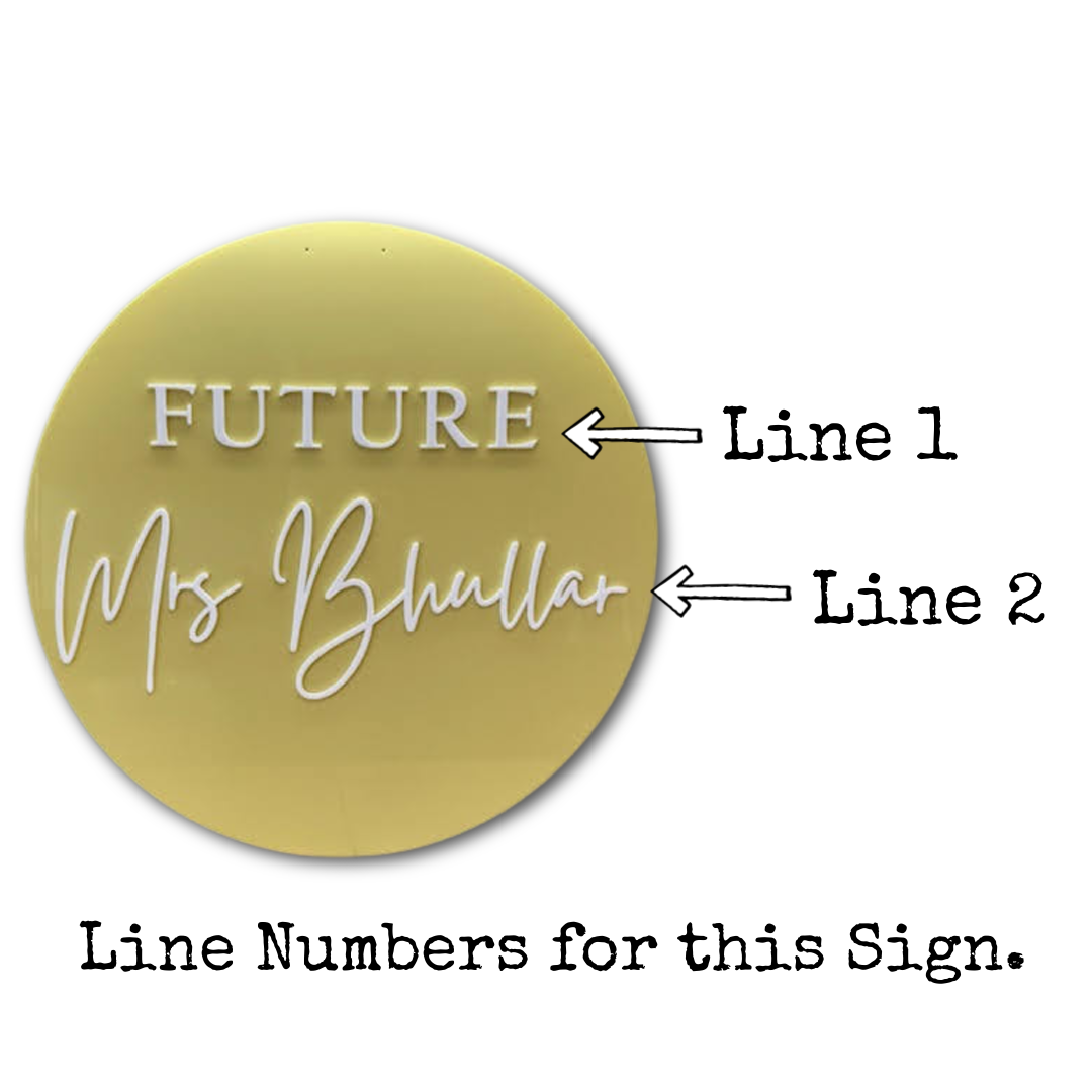 Round Event Sign FAME-ily Art