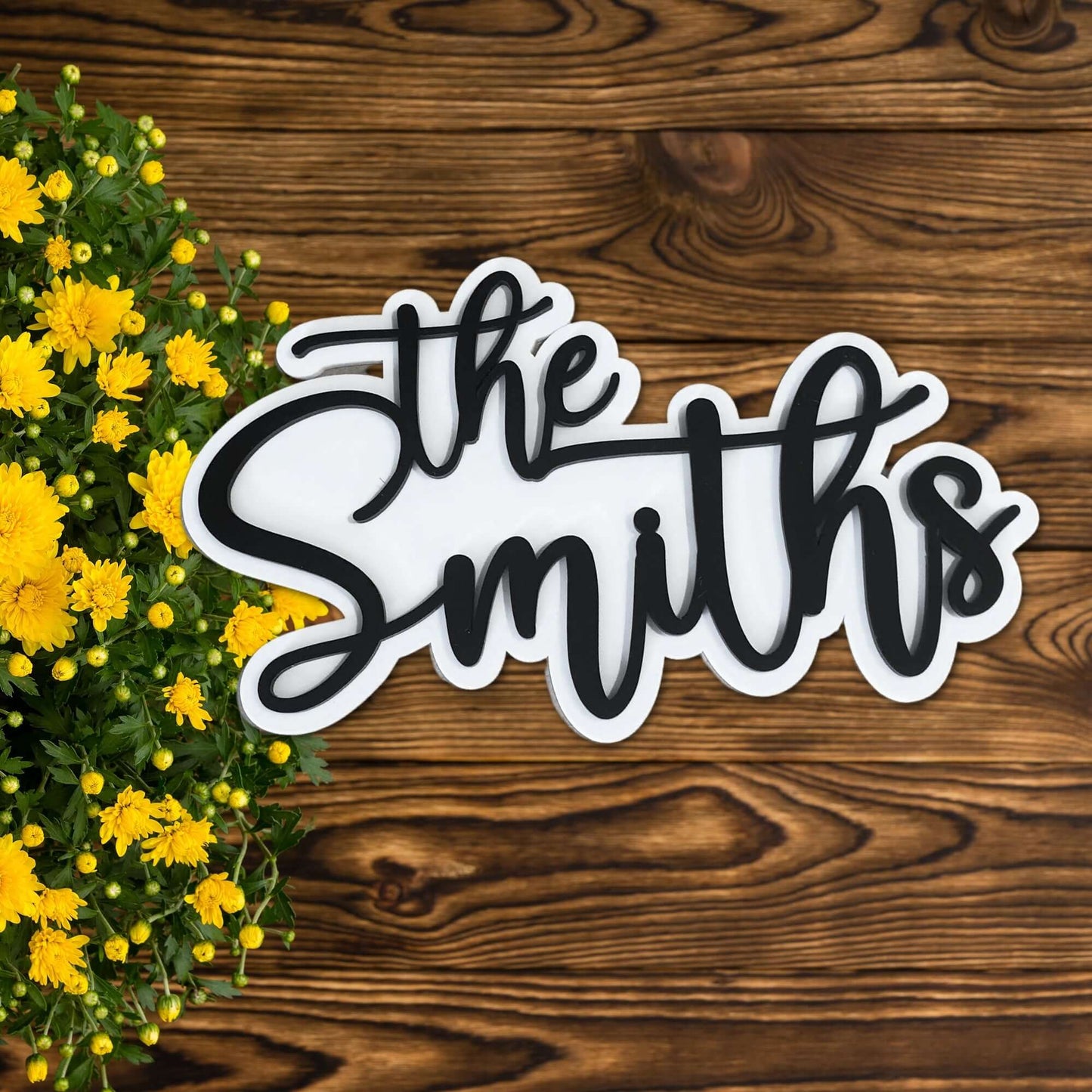 3D Surname Cutout FAME-ily Art