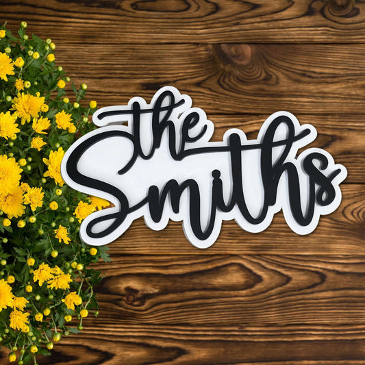 3D Surname Cutout FAME-ily Art