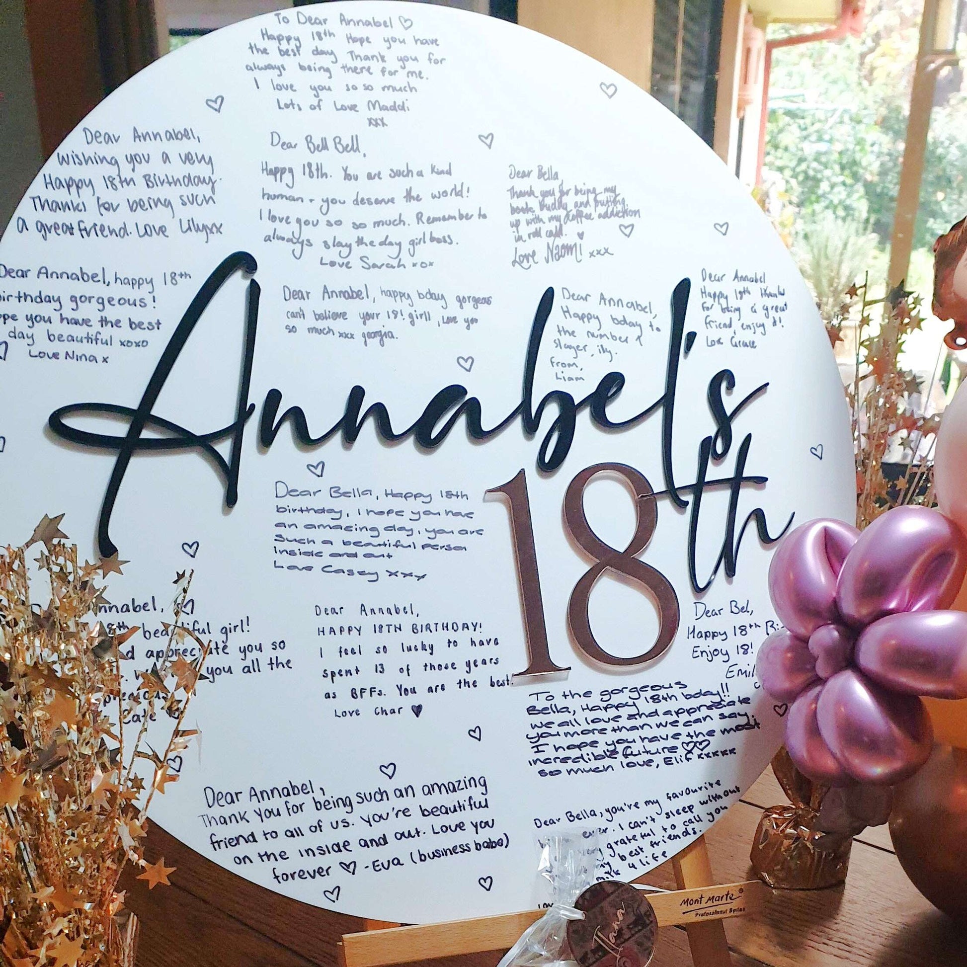 Birthday Sign and or Guest Book FAME-ily Art