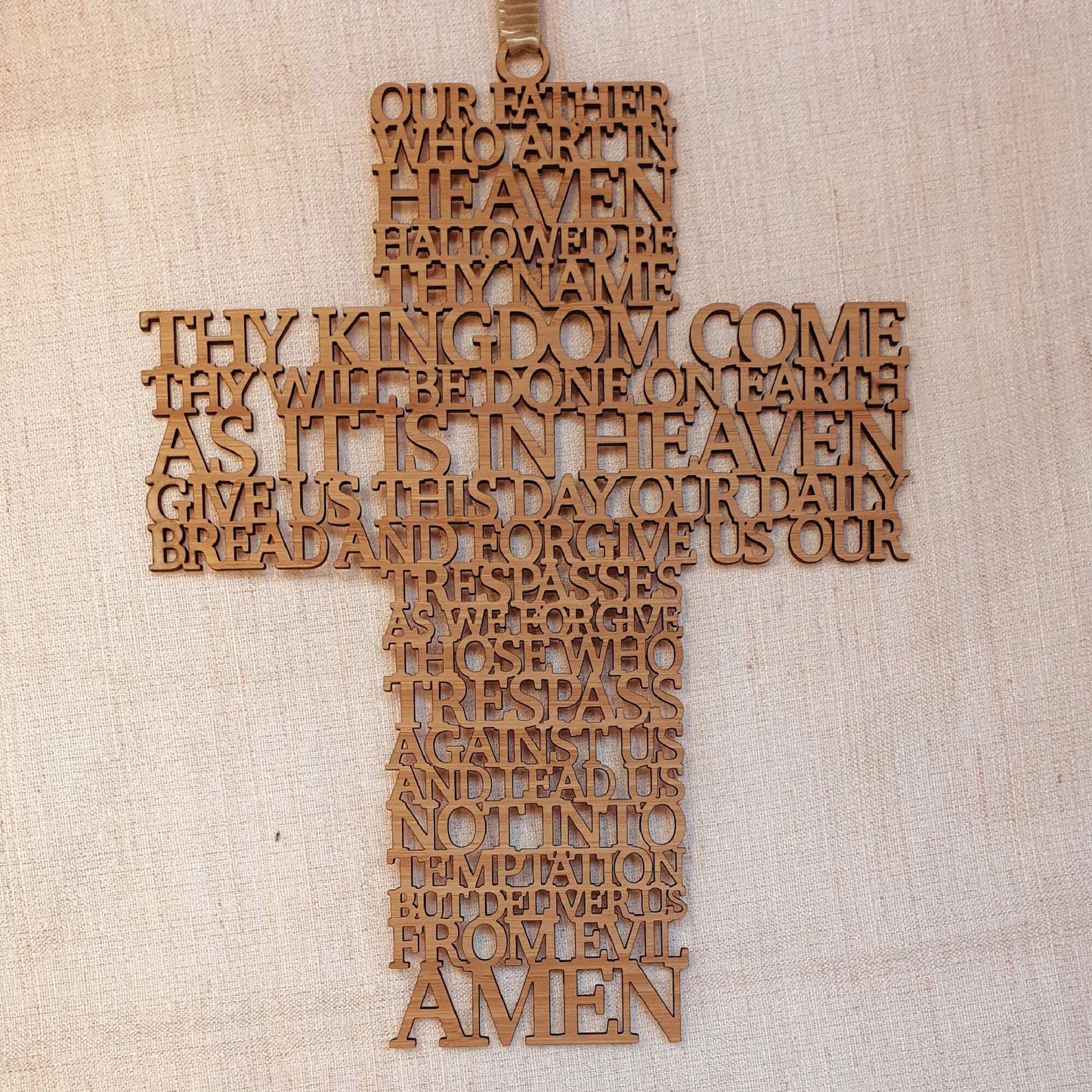 The Lords Prayer Cross FAME-ily Art