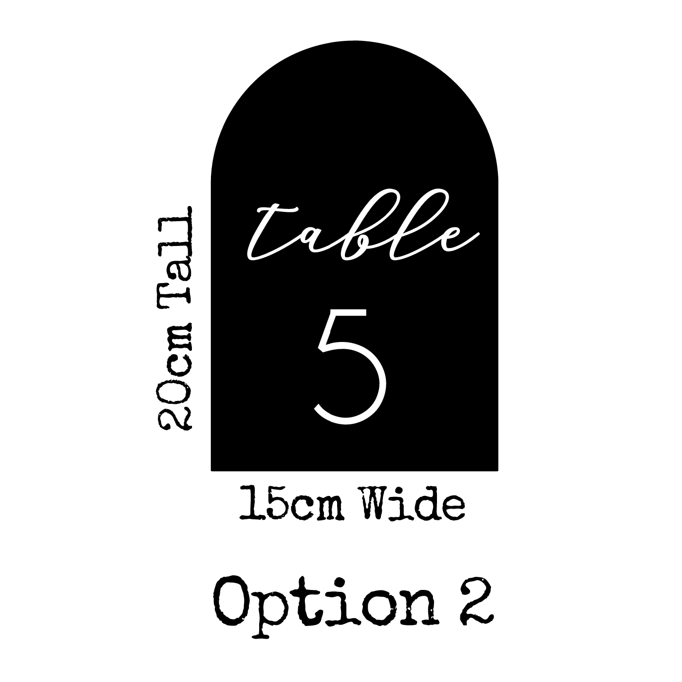 Arch Table Numbers