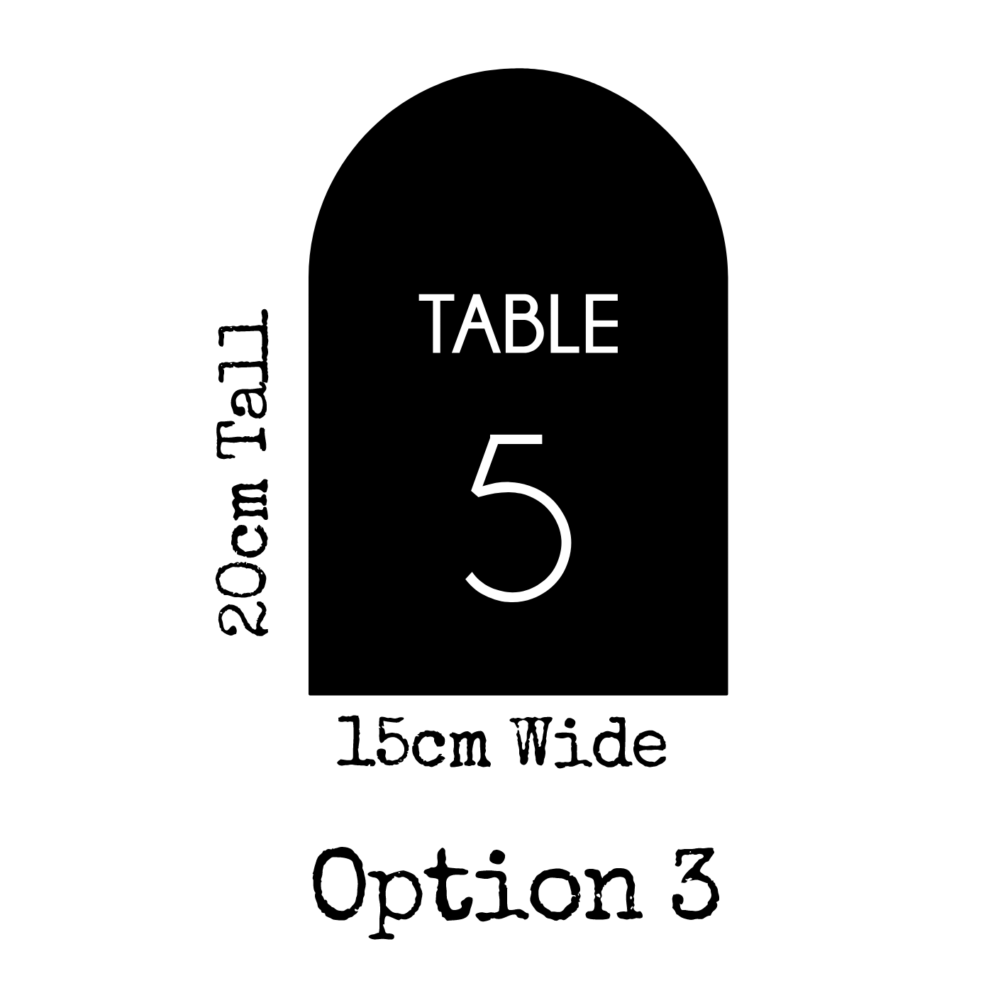 Arch Table Numbers