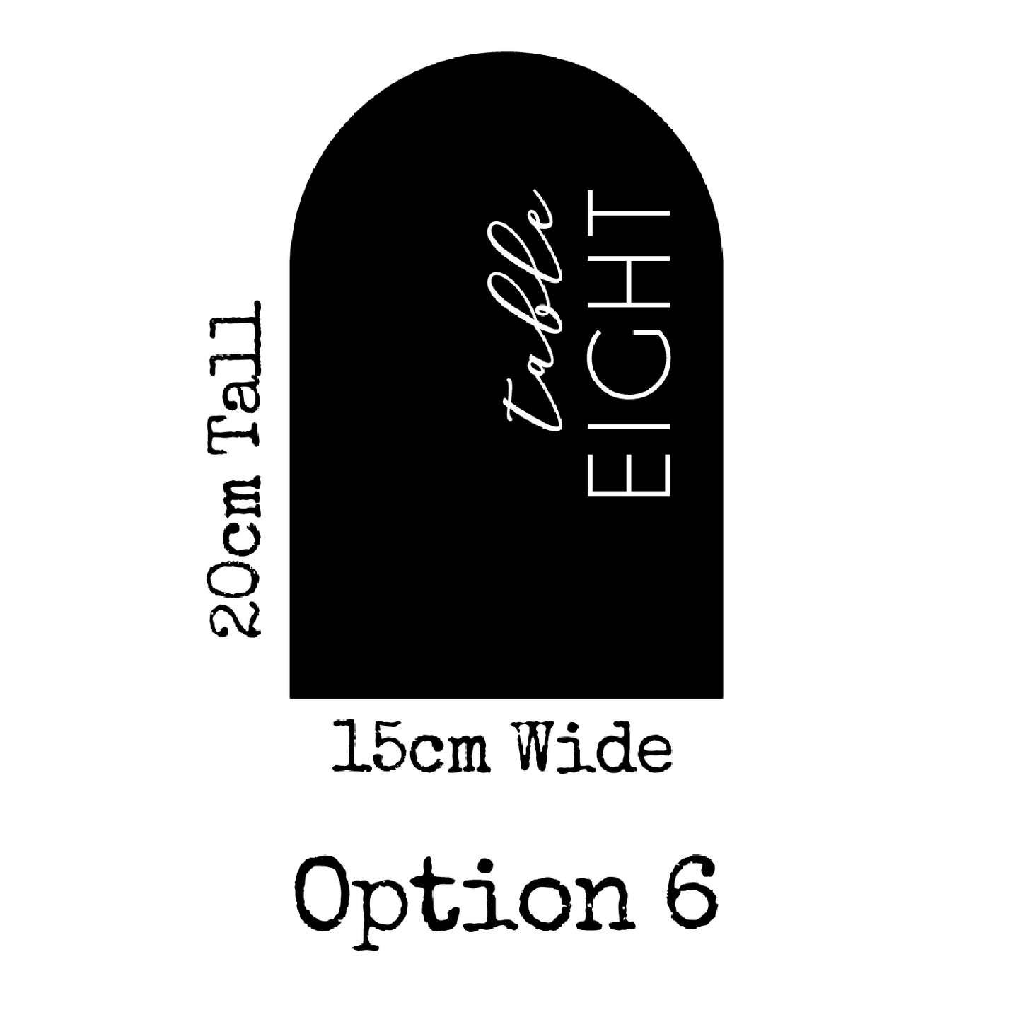 Arch Table Numbers