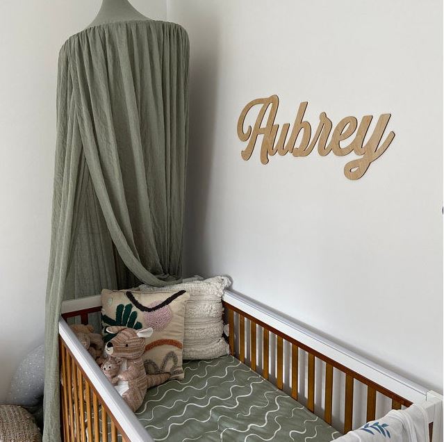 Script Name Plaque - Bamboo