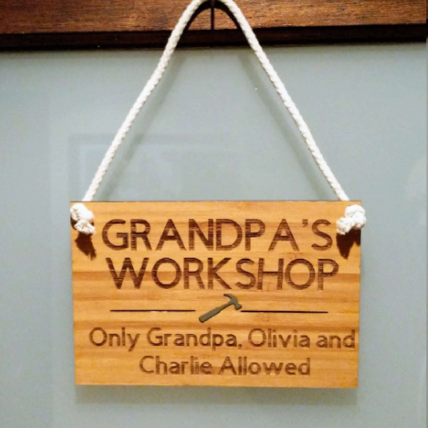 Plaque for Dad or Grandpa FAME-ily Art