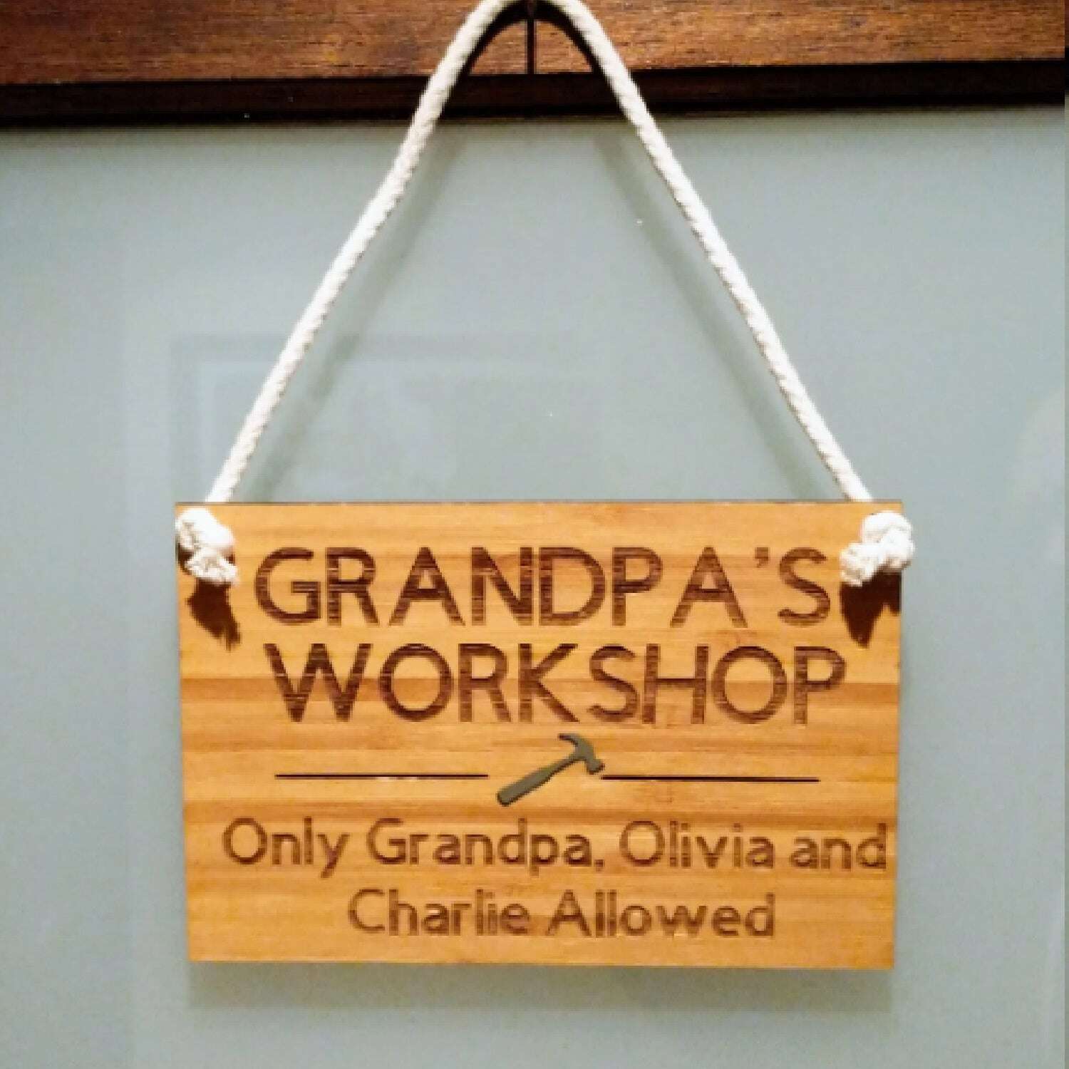 Plaque for Dad or Grandpa FAME-ily Art