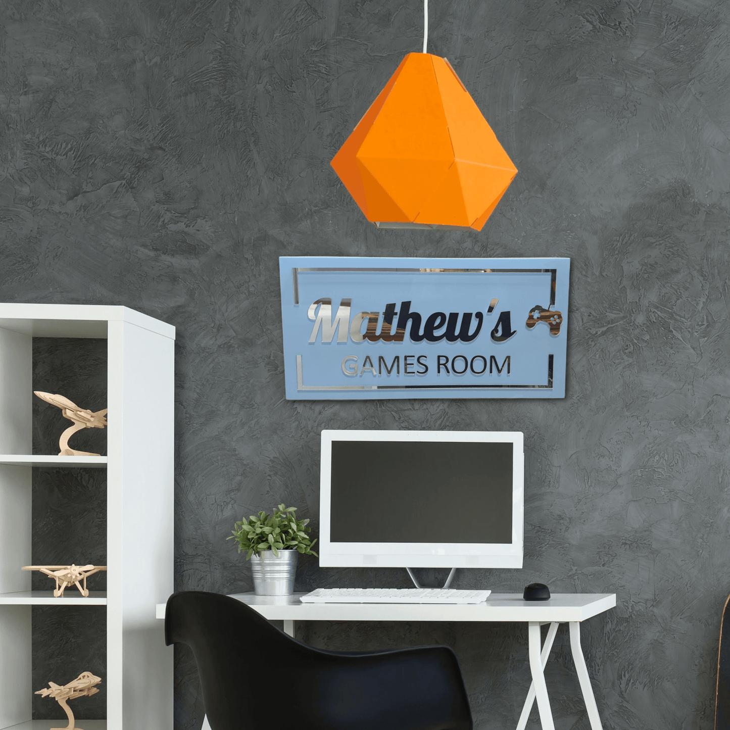 Personalised Games Room Sign FAME-ily Art