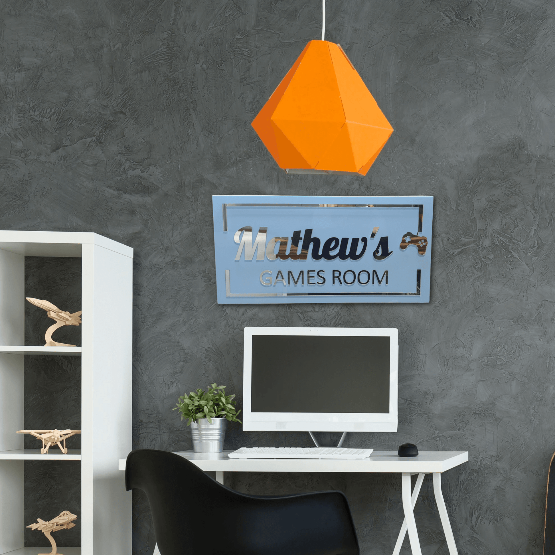 Personalised Games Room Sign FAME-ily Art