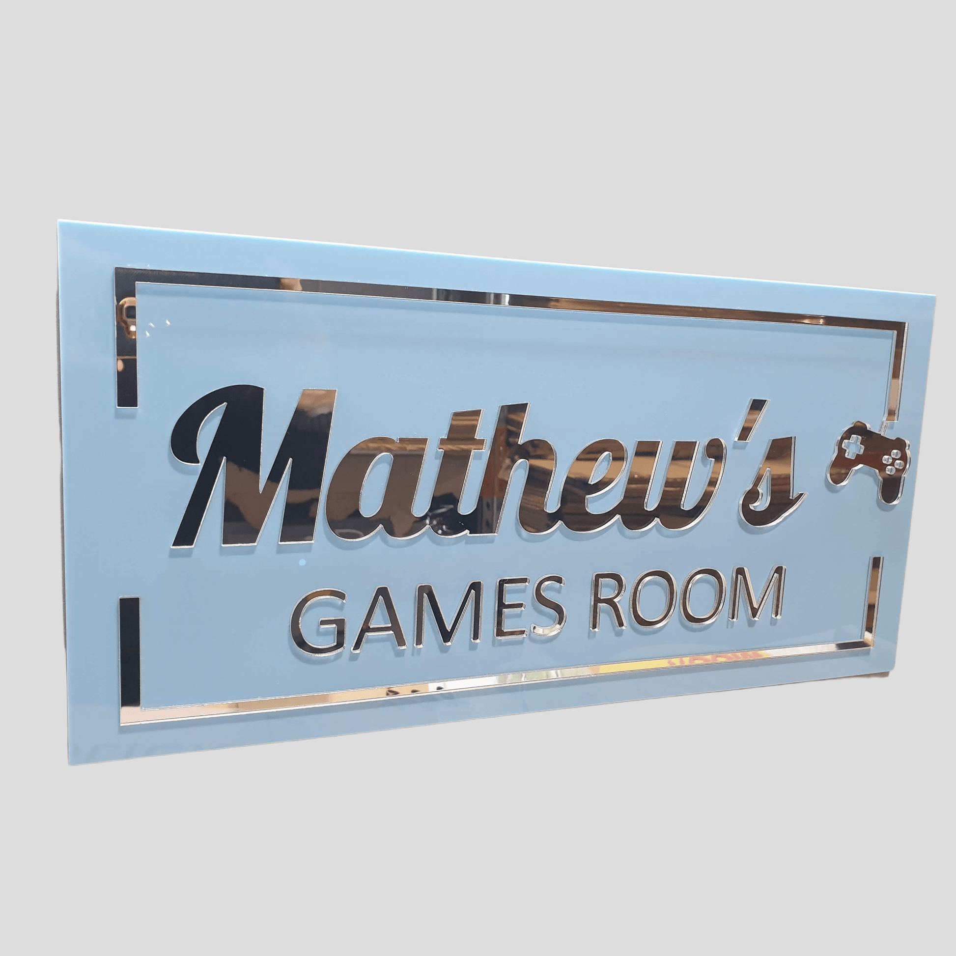Personalised Games Room Sign FAME-ily Art