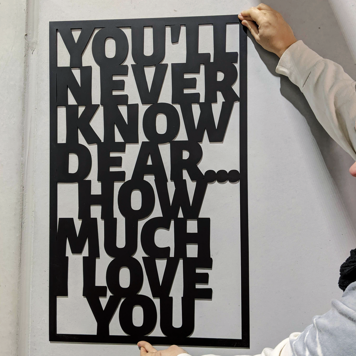 How much I Love You Plaque FAME-ily Art