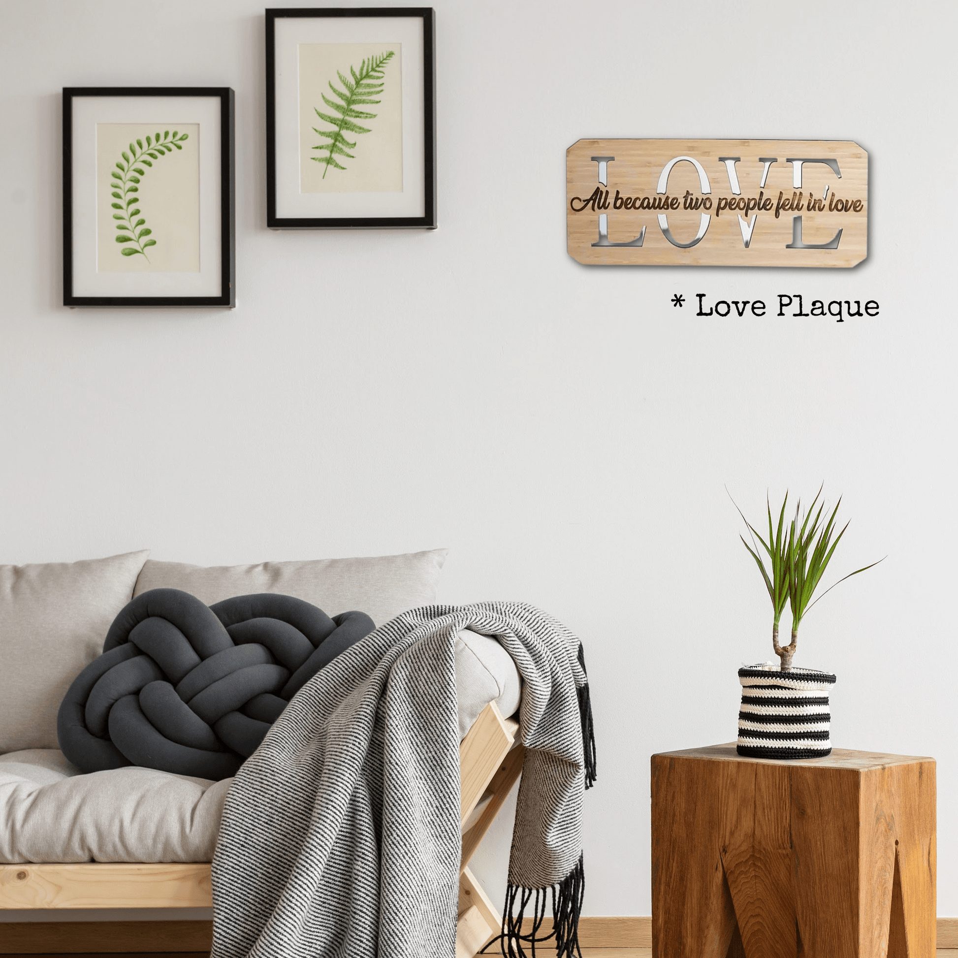 Surname Family Home Love Plaque FAME-ily Art