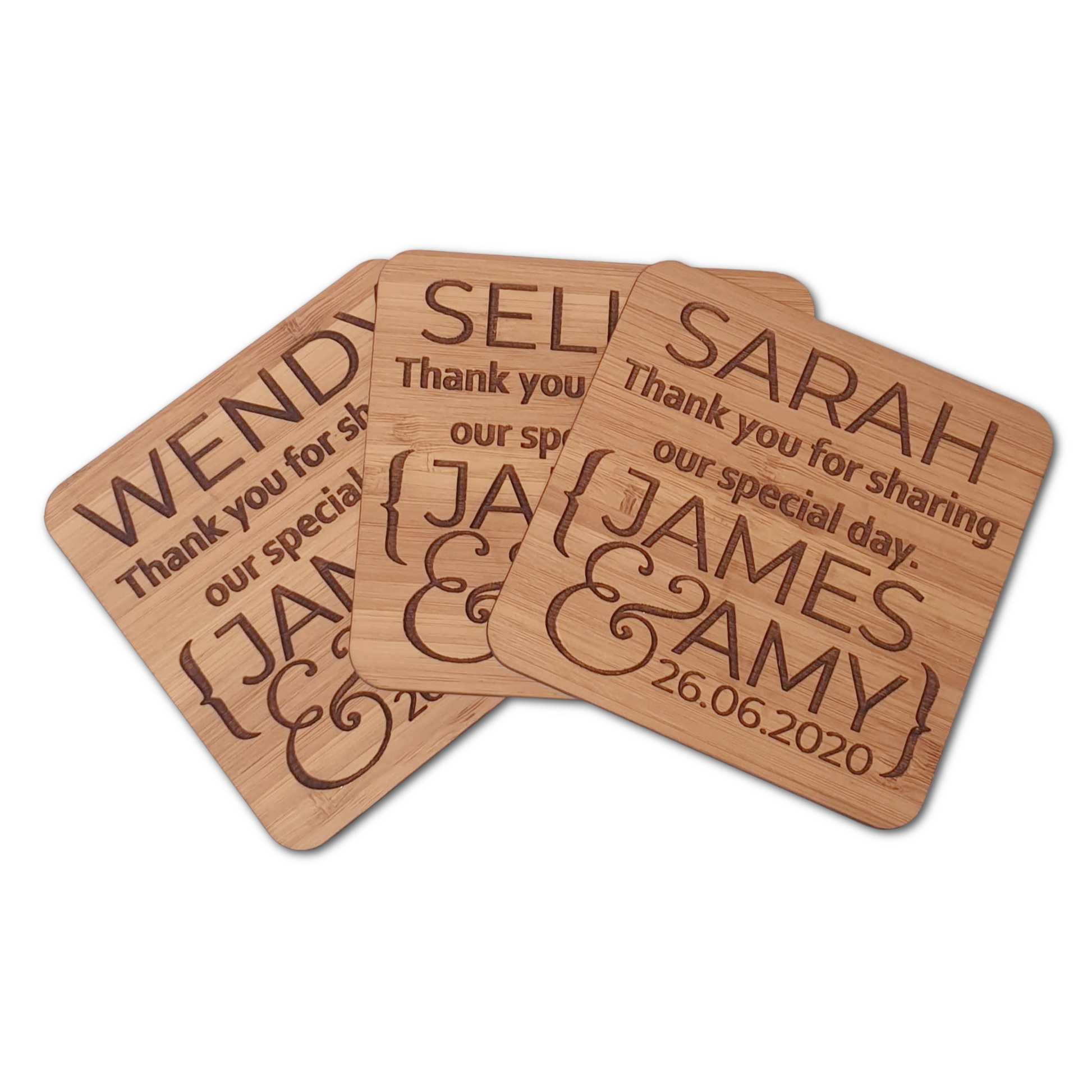 Personalised Engraved Coasters FAME-ily Art