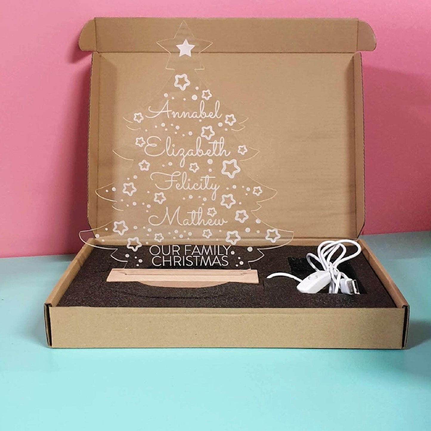 Christmas Tree Light Up FAME-ily Art