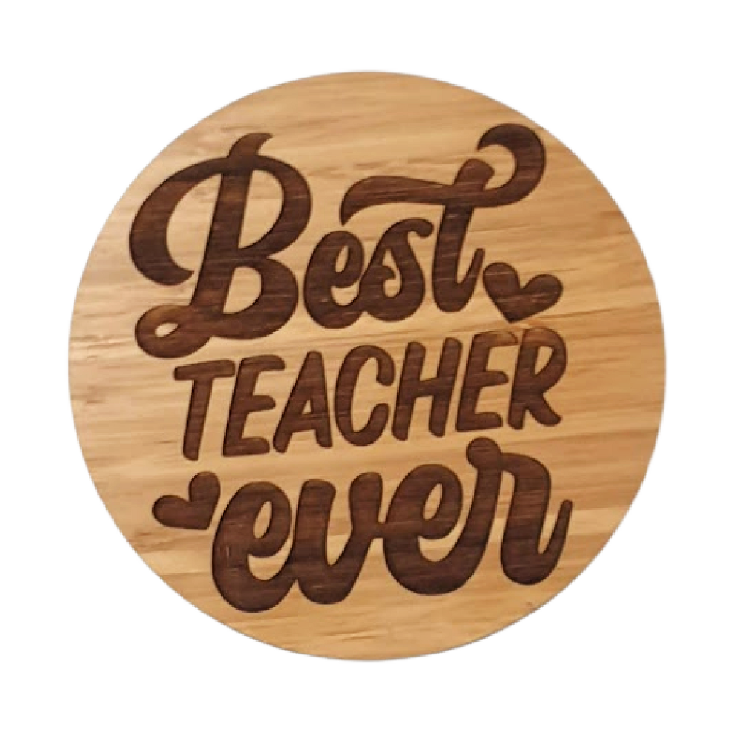 Teachers Coaster with Gift Tag FAME-ily Art