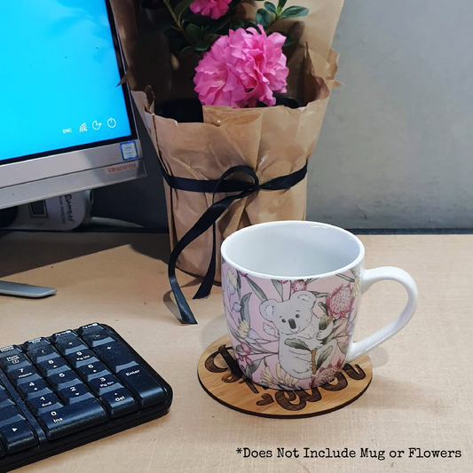 Teachers Coaster with Gift Tag FAME-ily Art