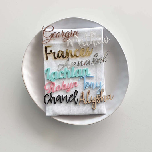 Place Card Names - Minimum Order 20 Names FAME-ily Art