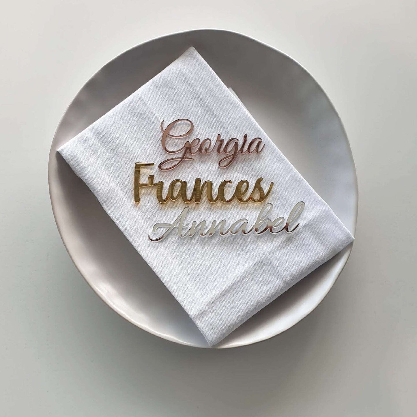 Place Card Names - Minimum Order 20 Names FAME-ily Art