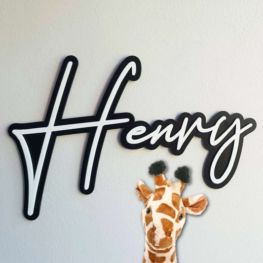 3D Name Plaque FAME-ily Art