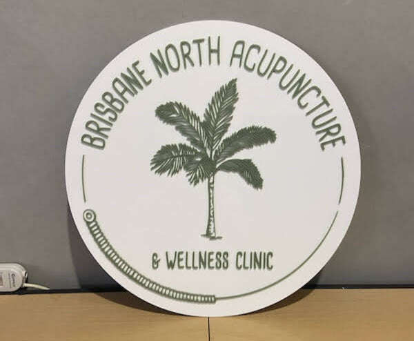 Round Business Signage - Bamboo FAME-ily Art