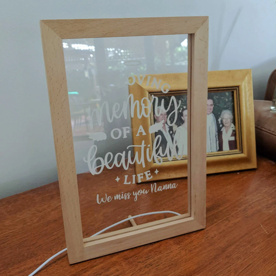 LED Frame In Loving Memory FAME-ily Art
