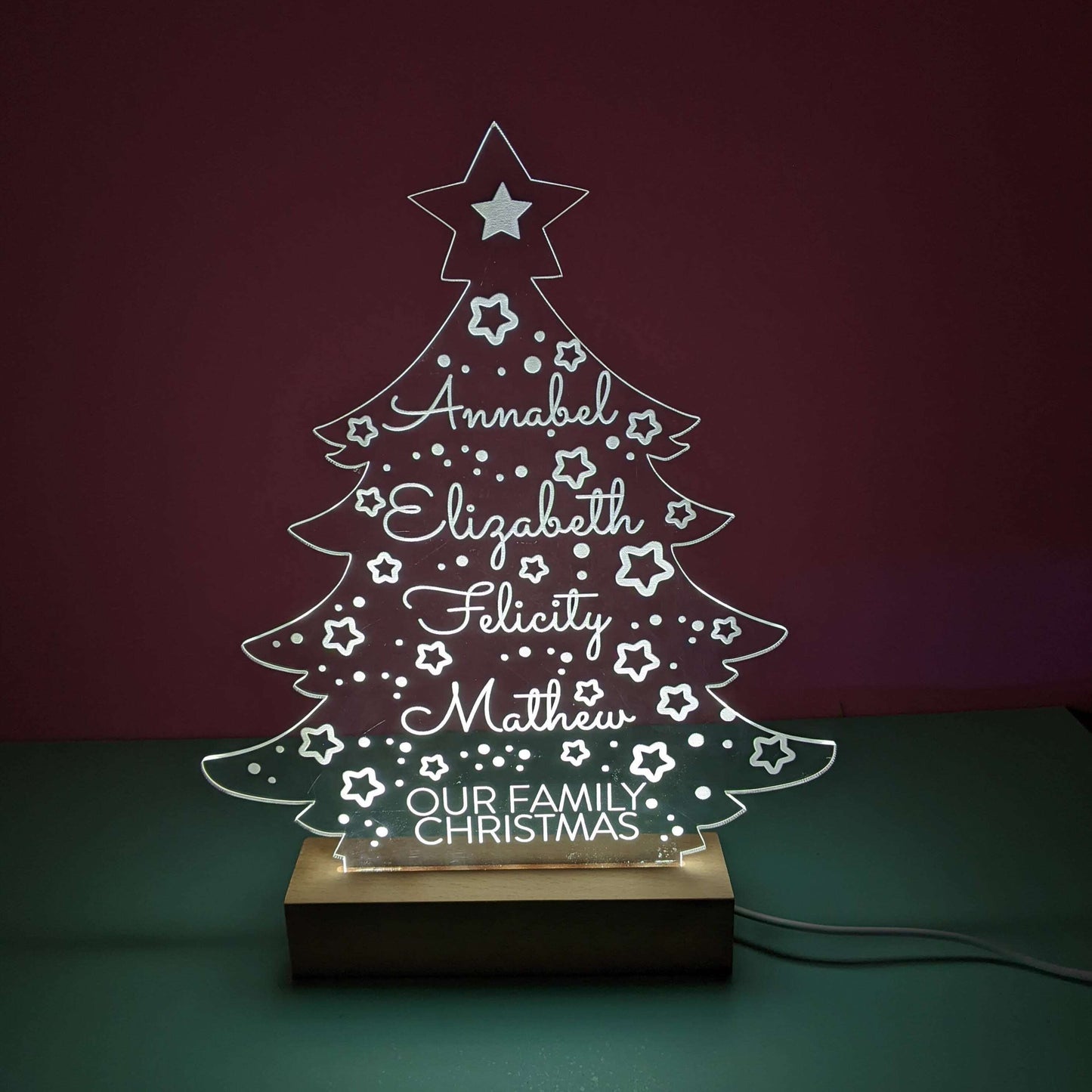 Christmas Tree Light Up FAME-ily Art