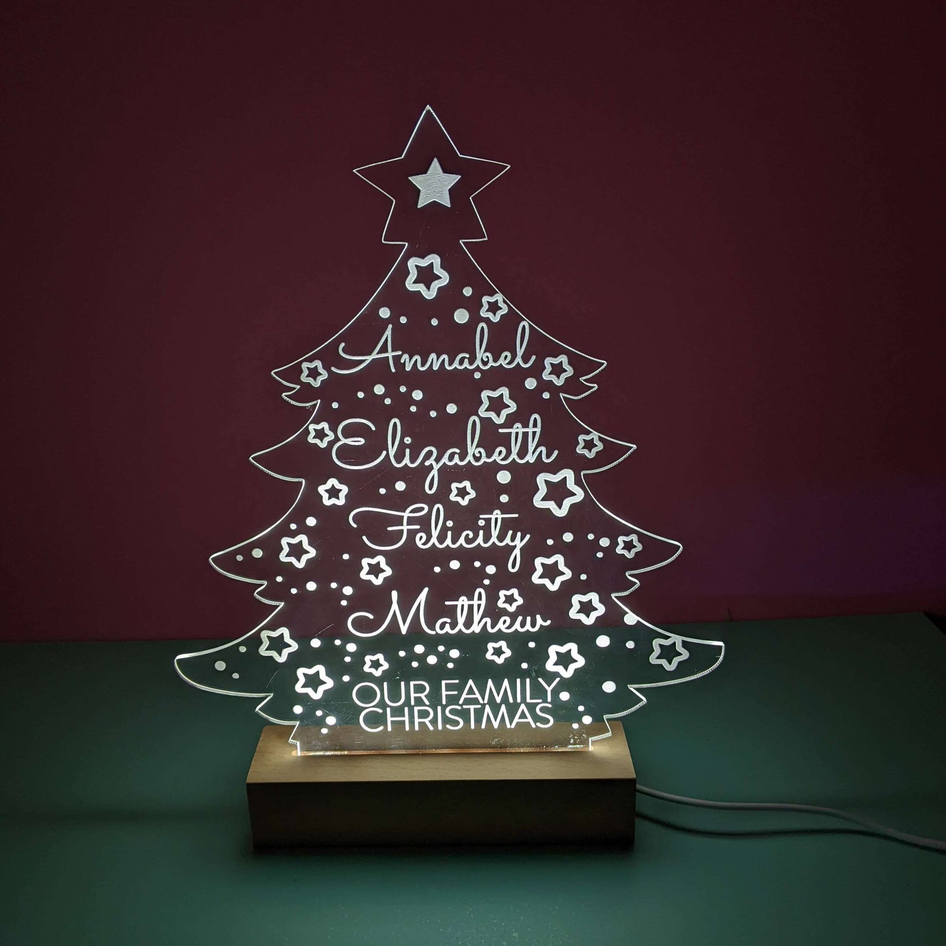 Christmas Tree Light Up FAME-ily Art