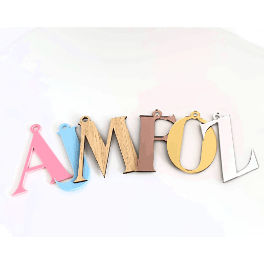 Ornament Letter FAME-ily Art