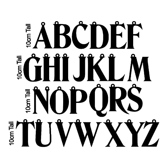 Ornament Letter FAME-ily Art