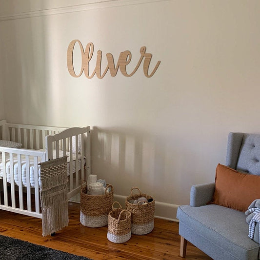 Script Name Plaque - Bamboo