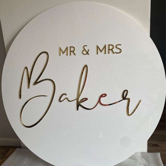 Round Event Sign FAME-ily Art