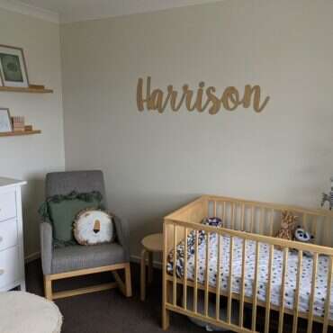 Script Name Plaque - Mirror FAME-ily Art