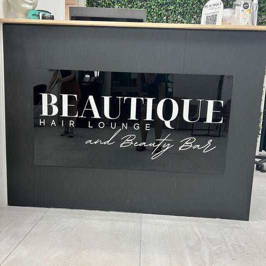 Custom Rectangle Business Signage - Words Only No Logo Required FAME-ily Art