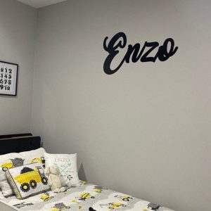 Script Name Plaque - Bamboo