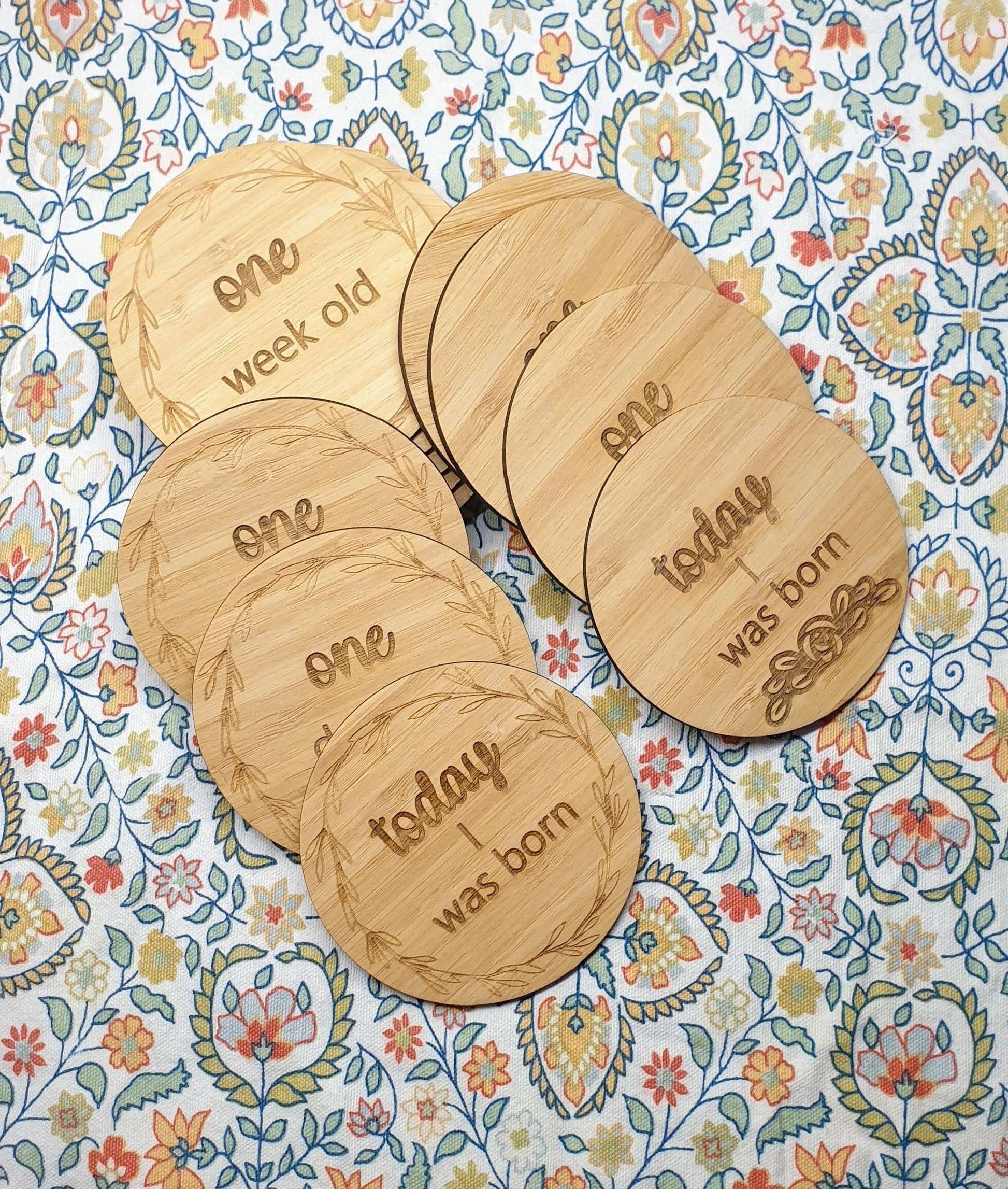 Baby Milestone Cards FAME-ily Art