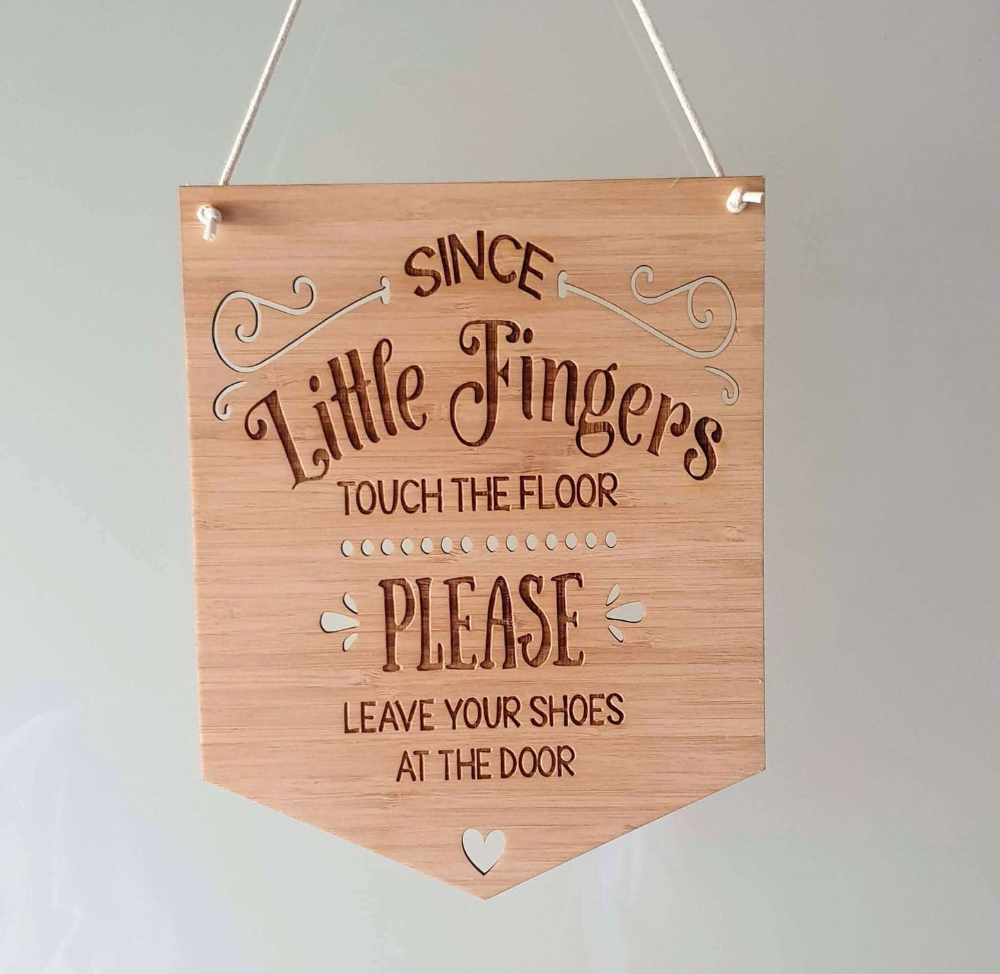 Baby Little Fingers Welcome Door Sign FAME-ily Art