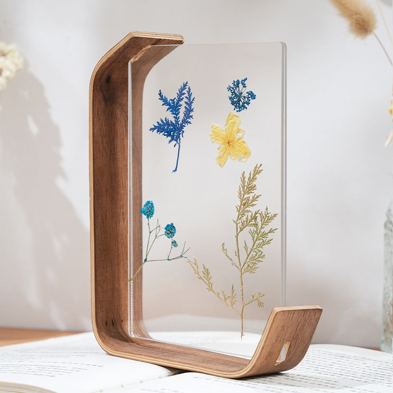 Acrylic Wooden Photo Frame Herbarium Display Frame