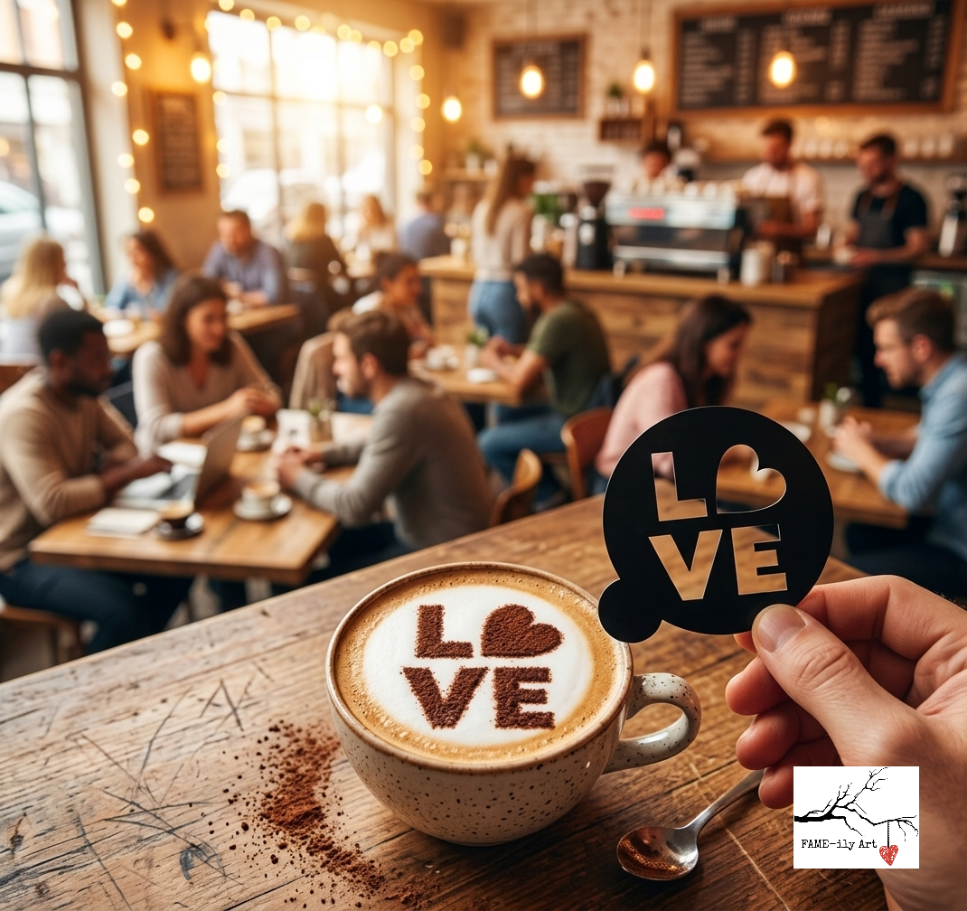 Foam Dusting Stencils - Coffee, Beer & Cafe Art