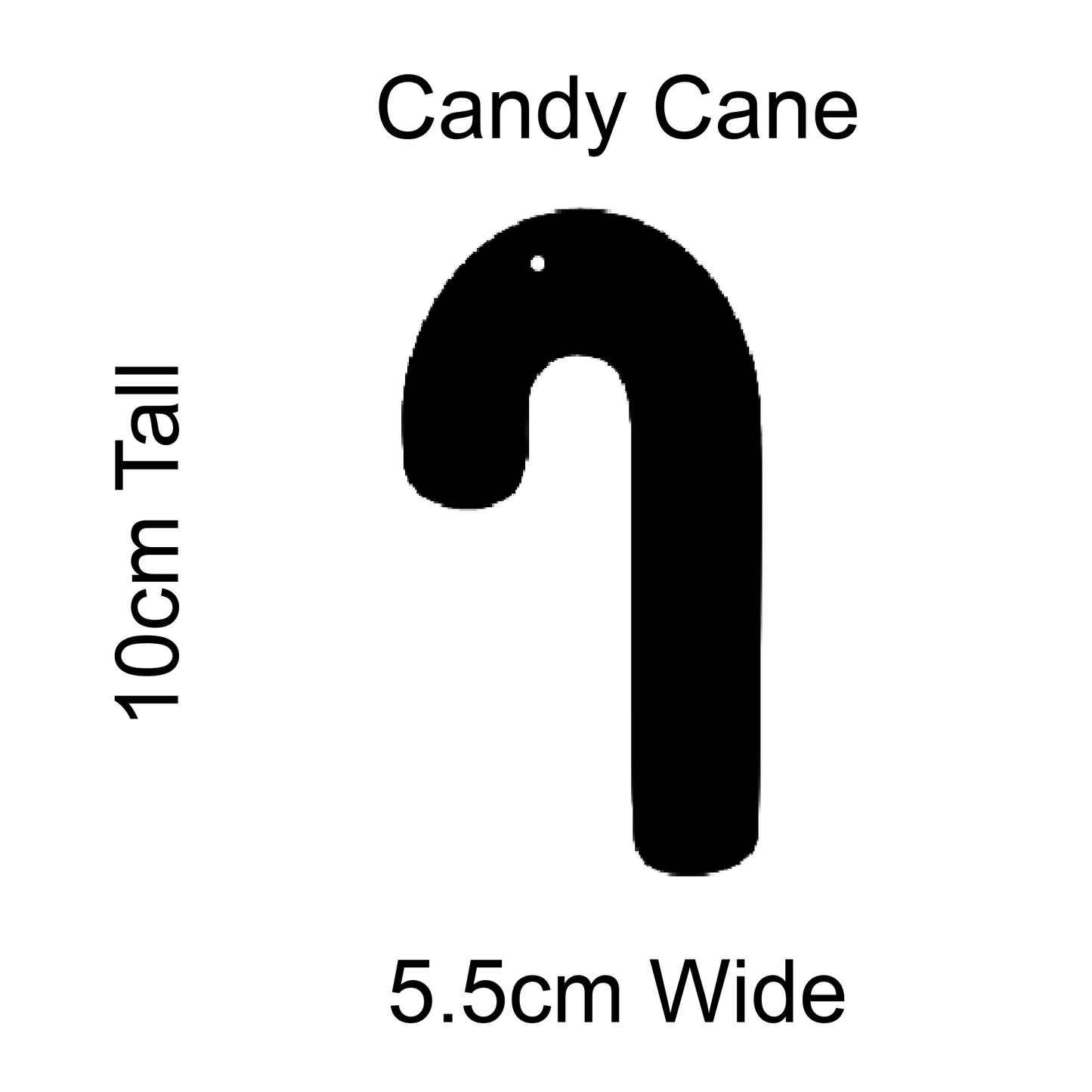 Wholesale Craft Blanks - Christmas Candy Cane