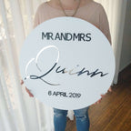 Wedding Welcome Sign & Guest Book FAME-ily Art