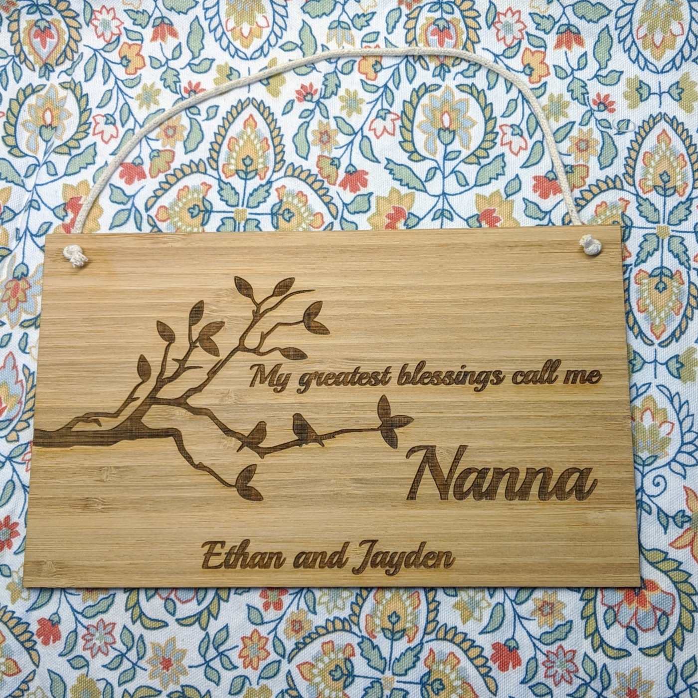Personalised Blessings Plaque